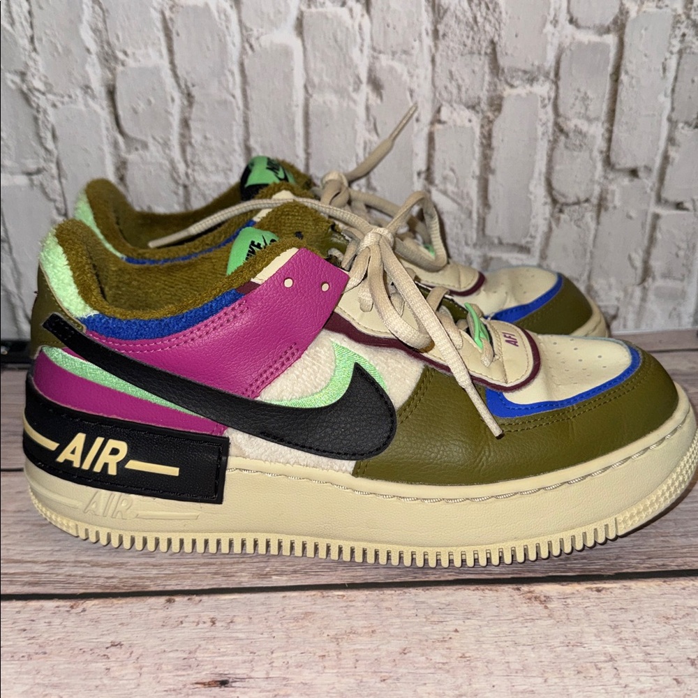 Nike Air Force 1 Shadow SE 'Cactus Flower' CT1985-500 Women's Shoes - Picture 7 of 12